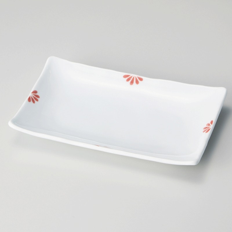 金正陶器 小花(赤)焼物皿 1個(ご注文単位1個)【直送品】
