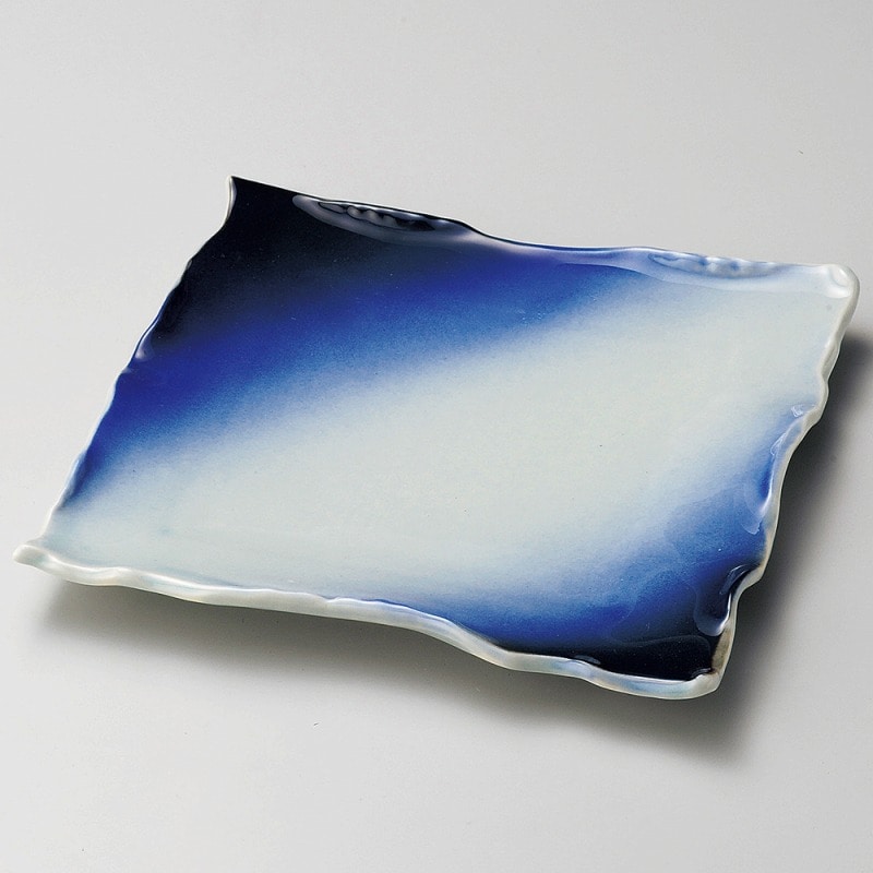 金正陶器 蒼空四方皿(大) 1個(ご注文単位1個)【直送品】