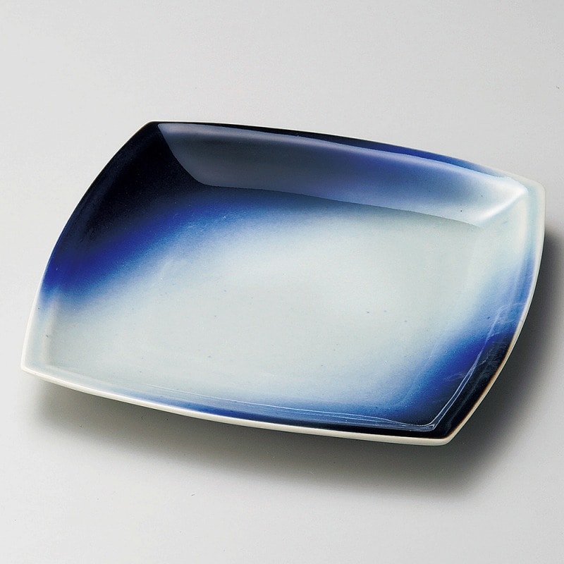 金正陶器 蒼空角皿(大) 1個(ご注文単位1個)【直送品】