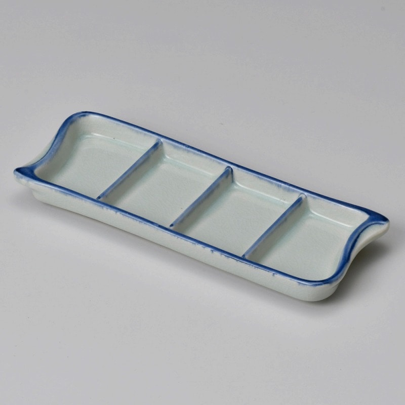 金正陶器 御深井竹型四品皿 1個(ご注文単位1個)【直送品】