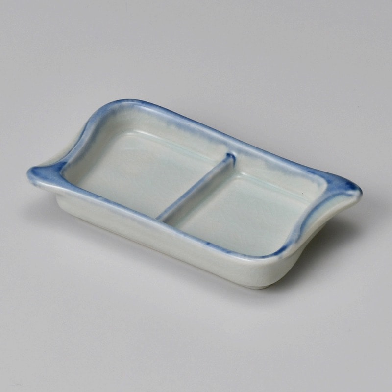 金正陶器 御深井竹型二品皿 1個(ご注文単位1個)【直送品】