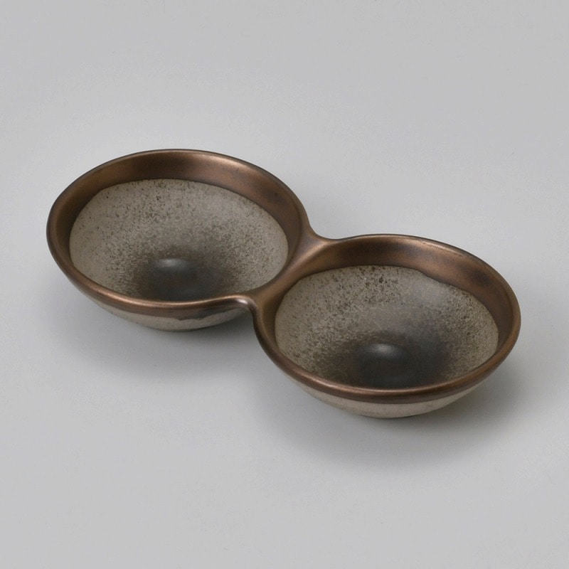 金正陶器 銅彩 丸二品皿 1個(ご注文単位1個)【直送品】