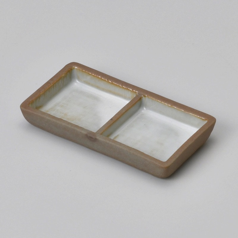 金正陶器 赤土粉引き二品皿 1個(ご注文単位1個)【直送品】