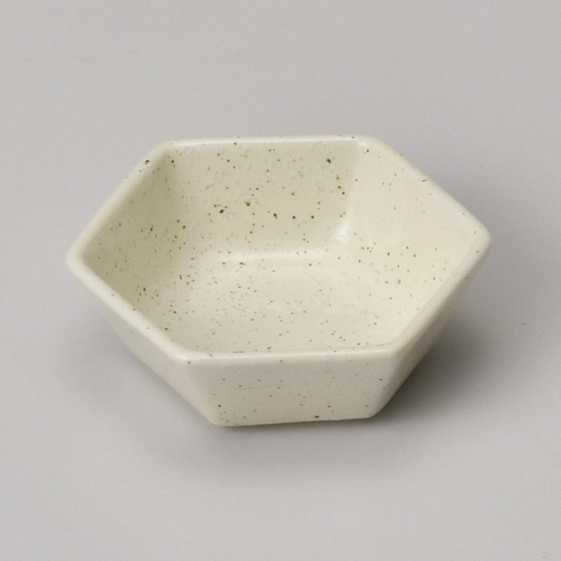 金正陶器 クリーム粉引六角一品 1個(ご注文単位1個)【直送品】