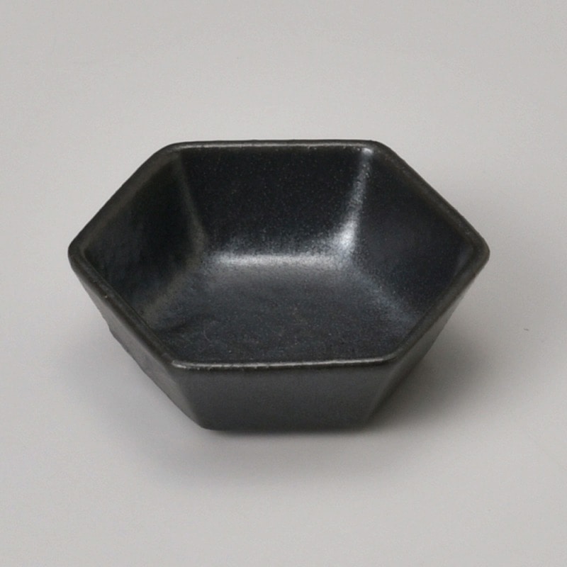 金正陶器 ゆず黒六角一品 1個(ご注文単位1個)【直送品】