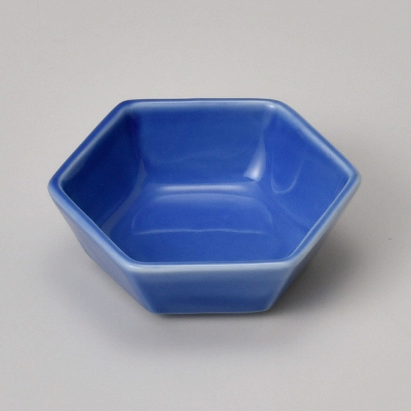 金正陶器 ブルー六角一品 1個(ご注文単位1個)【直送品】
