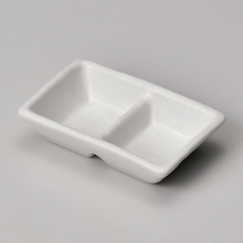 金正陶器 白マット二品皿 1個(ご注文単位1個)【直送品】