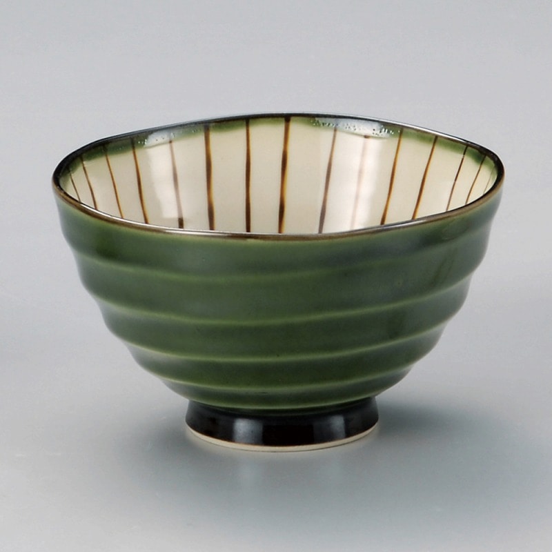 金正陶器 織部櫛目小飯碗 1個(ご注文単位1個)【直送品】