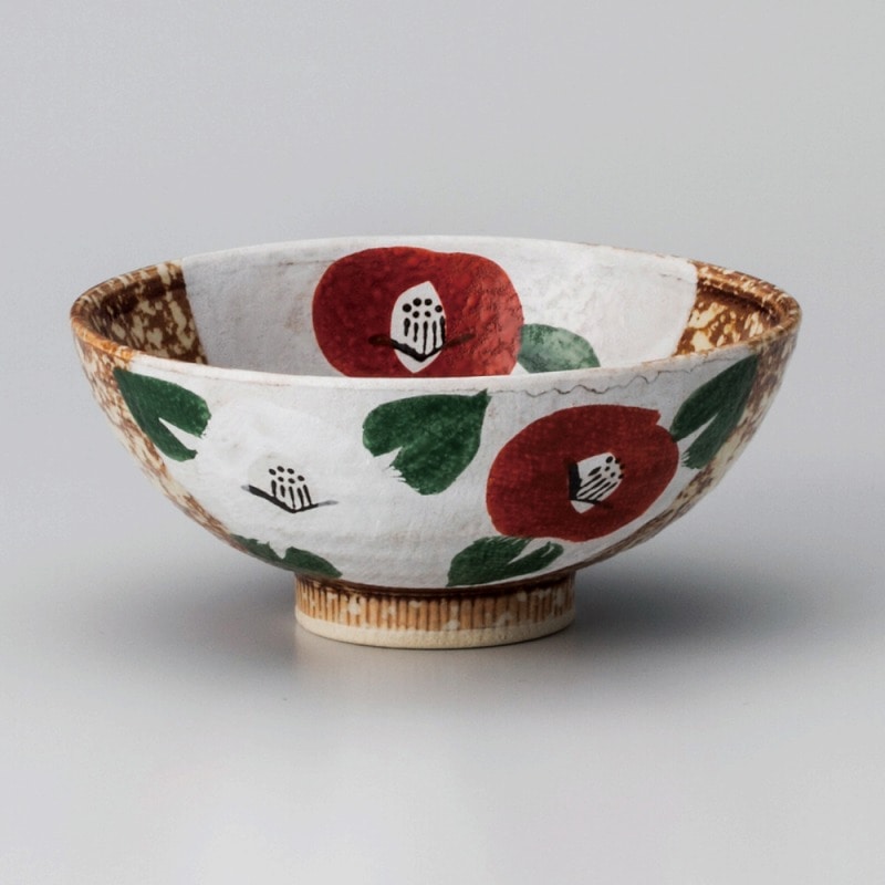 金正陶器 山茶花中平 1個(ご注文単位1個)【直送品】