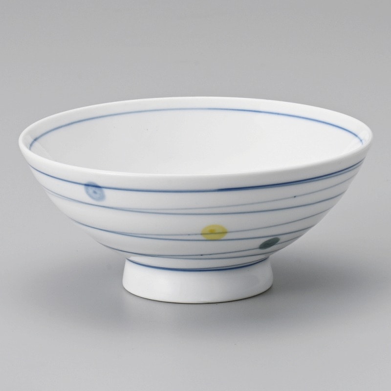 金正陶器 四色水玉中平 1個(ご注文単位1個)【直送品】