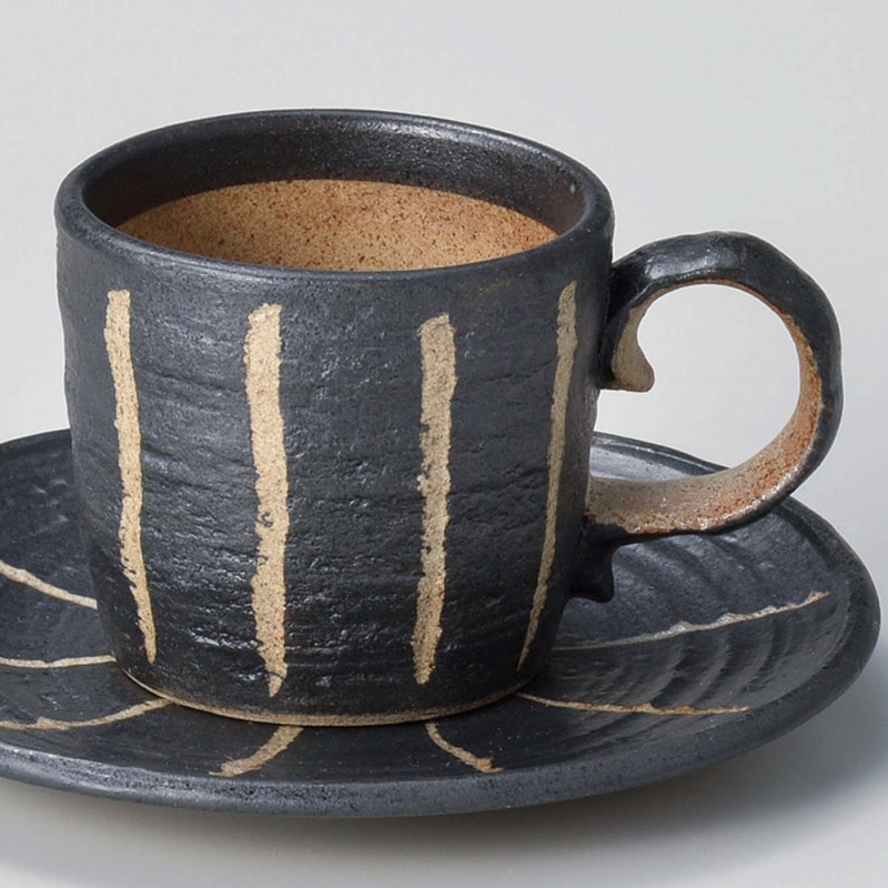 金正陶器 紺十草コーヒー碗 1個 ※カップ単品のみ(ご注文単位1個)【直送品】