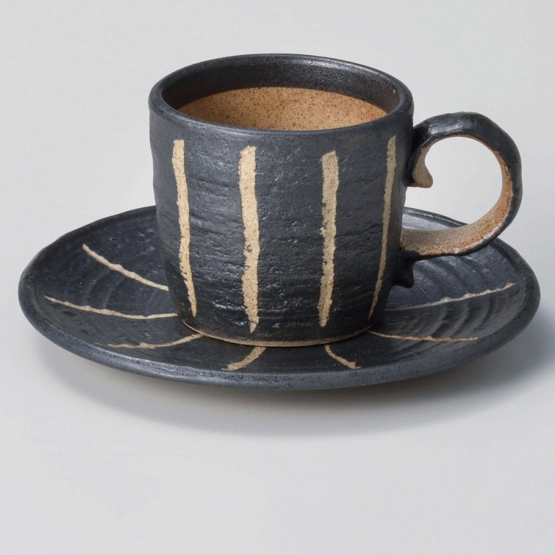 金正陶器 紺十草コーヒー皿 1個 ※ソーサー単品のみ(ご注文単位1個)【直送品】