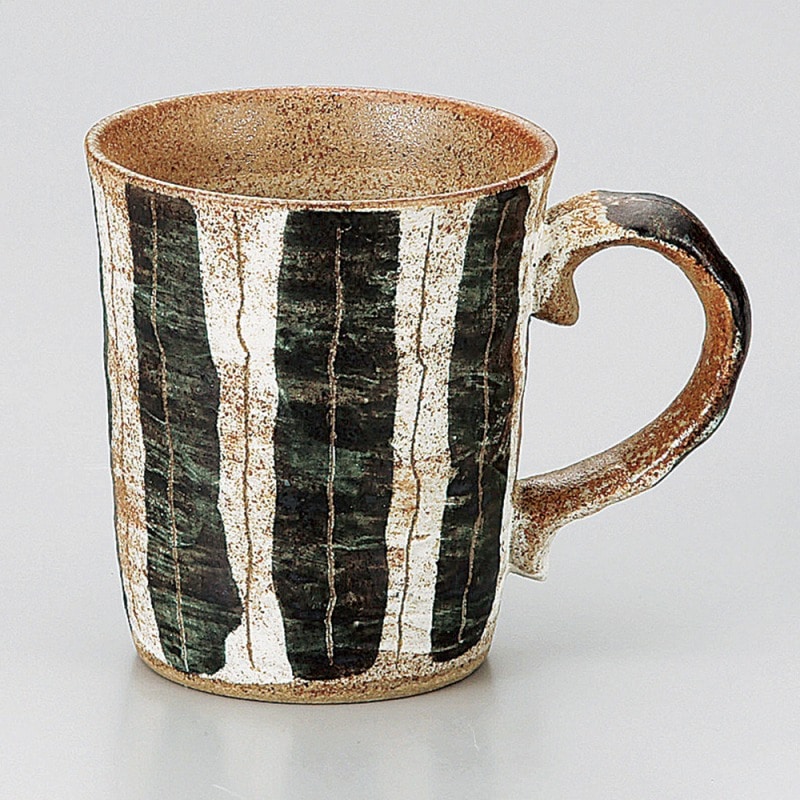 金正陶器 線彫十草マグ(黒) 1個(ご注文単位1個)【直送品】