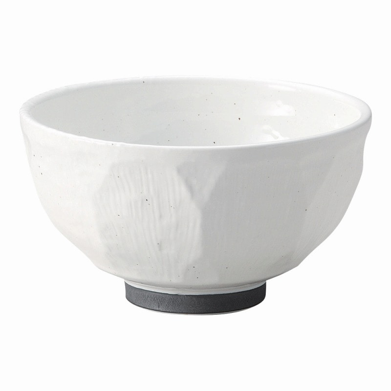 金正陶器 白玉粉引ハマ錆巻5.5面取丼 1個(ご注文単位1個)【直送品】