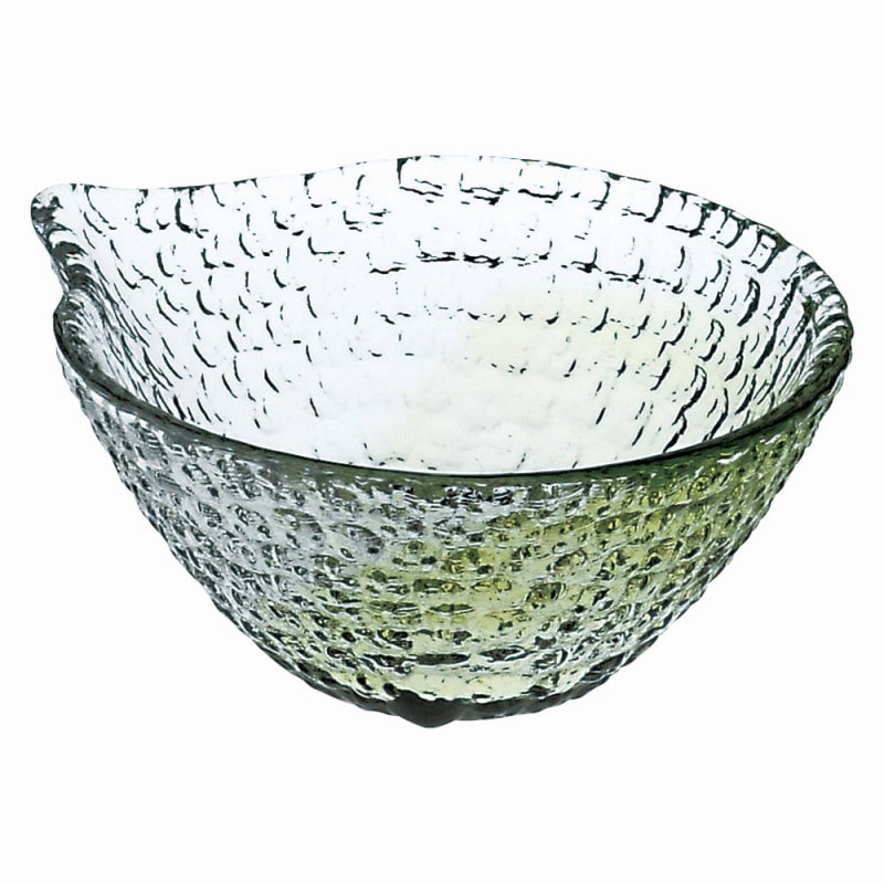 金正陶器 硝子ミニ小鉢片口(緑) 1個(ご注文単位1個)【直送品】