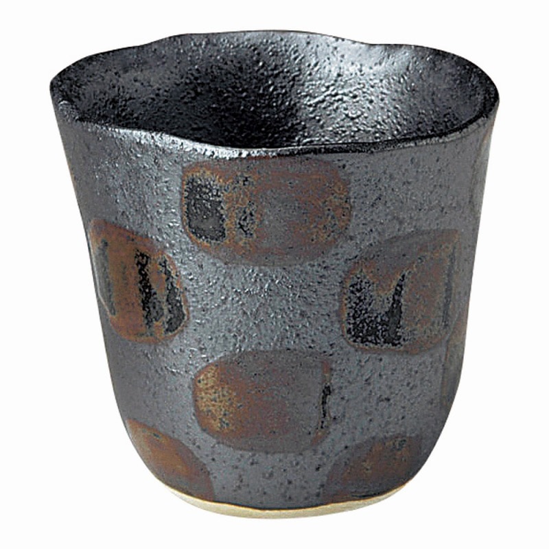 金正陶器 黒市松陶碗(大) 1個(ご注文単位1個)【直送品】