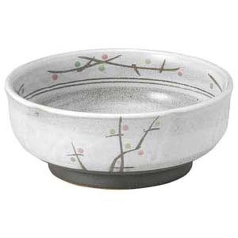 金正陶器 あけぼの（土物）梅形刺身鉢 1個（ご注文単位1個）【直送品】