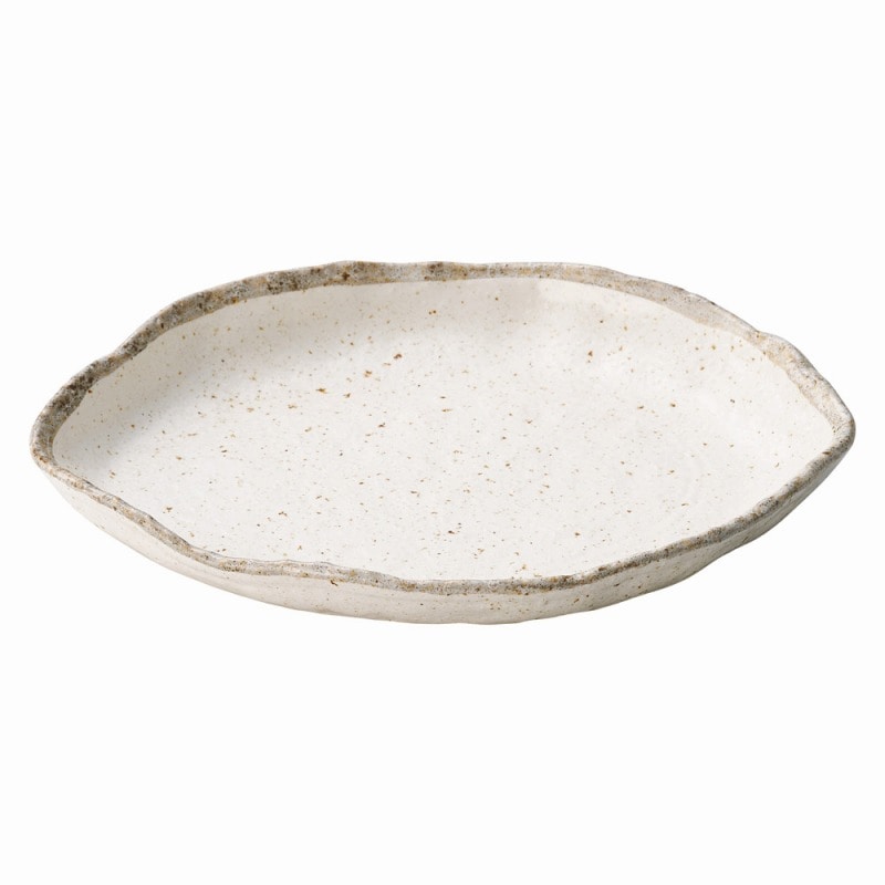 金正陶器 志野粉引木の葉パスタ皿 1個(ご注文単位1個)【直送品】