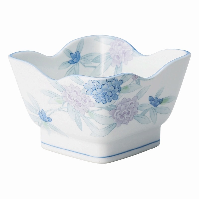 金正陶器 しゃくなげ花角4.5鉢 1個(ご注文単位1個)【直送品】