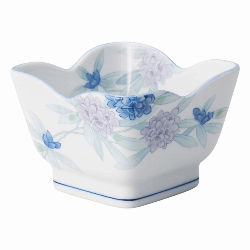 金正陶器 しゃくなげ花角4.0鉢 1個(ご注文単位1個)【直送品】