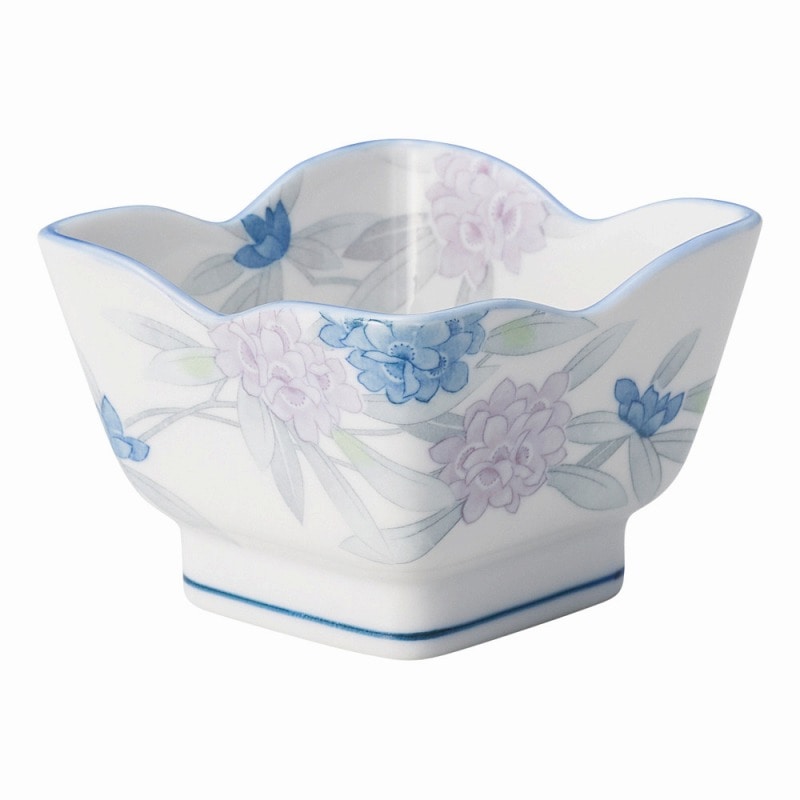 金正陶器 しゃくなげ花角3.6鉢 1個(ご注文単位1個)【直送品】