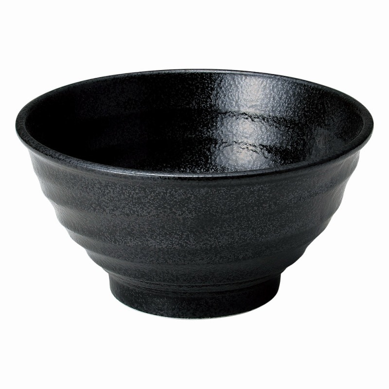 金正陶器 ゆらり黒結晶6.0深丼 1個（ご注文単位1個）【直送品】