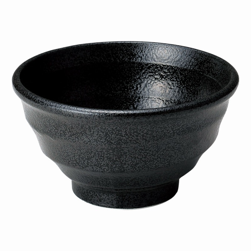 金正陶器 ゆらり黒結晶5.0深丼 1個（ご注文単位1個）【直送品】