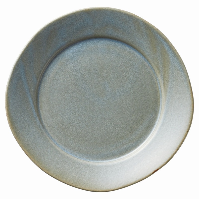 金正陶器 ワイドリムグレー19㎝丸皿 1個(ご注文単位1個)【直送品】