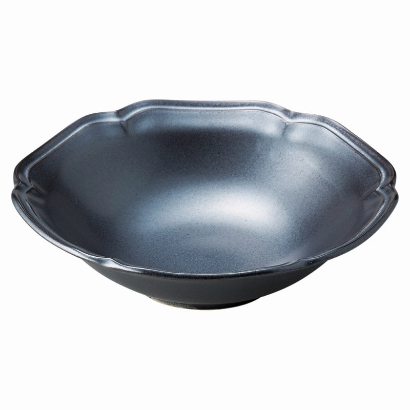 金正陶器 アンジュ ラフィネ17㎝深皿(黒) 1個(ご注文単位1個)【直送品】
