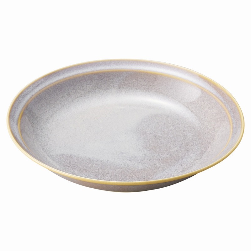 金正陶器 スリーククリーム22㎝深皿 1個(ご注文単位1個)【直送品】