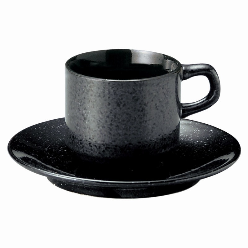 金正陶器 黒御影スタックコーヒー碗 1個 ※カップ単品のみ(ご注文単位1個)【直送品】