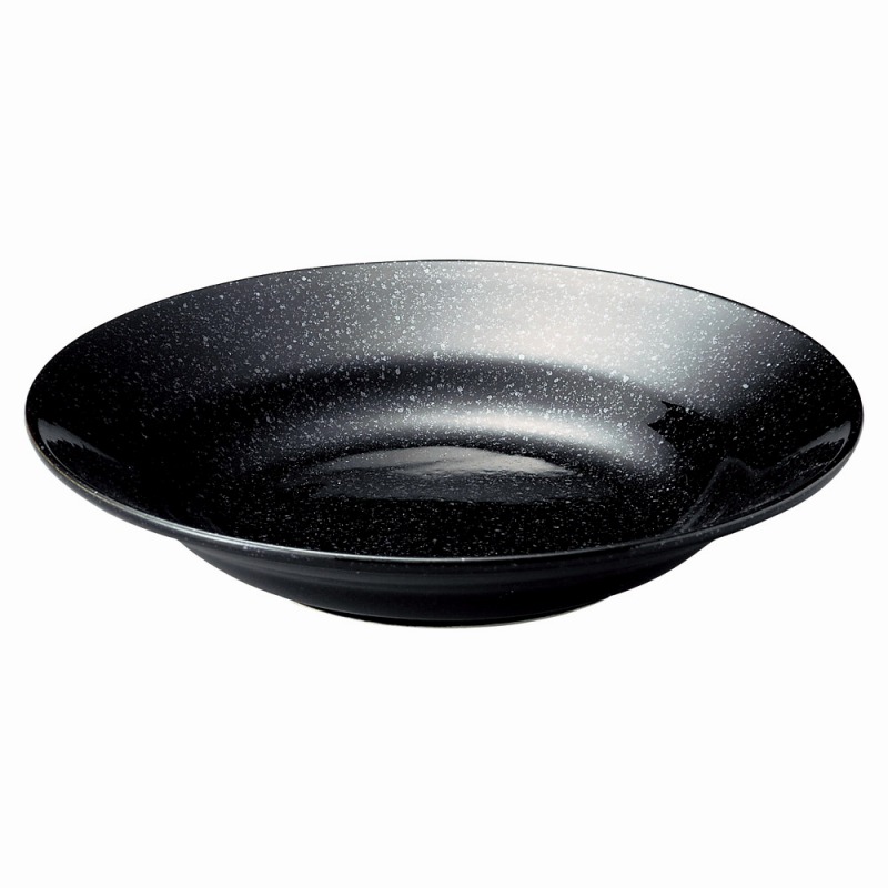 金正陶器 黒御影リム23㎝深皿 1個(ご注文単位1個)【直送品】