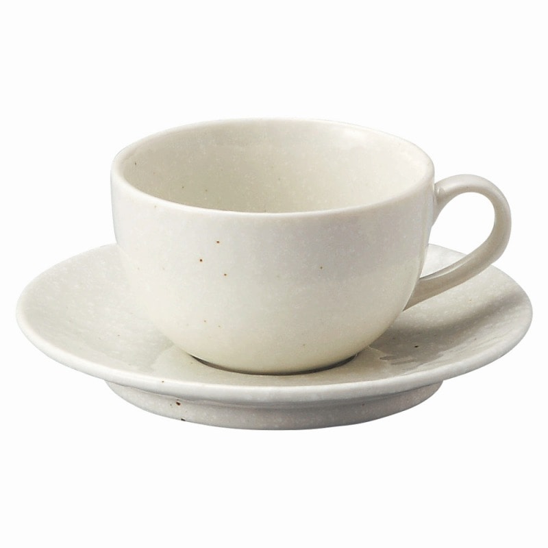 金正陶器 白粉引(黒斑点)カプチーノ碗 1個 ※カップ単品のみ(ご注文単位1個)【直送品】