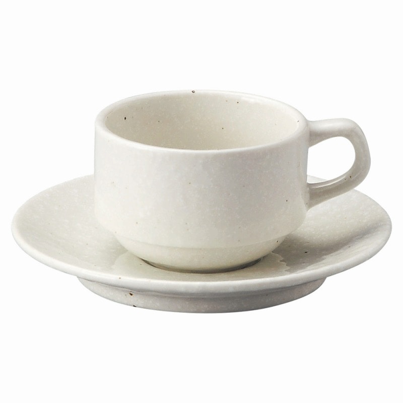 金正陶器 白粉引(黒斑点)スタック兼用碗 1個 ※カップ単品のみ(ご注文単位1個)【直送品】
