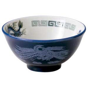 金正陶器 ルリ白竜スープ碗 1個(ご注文単位1個)【直送品】