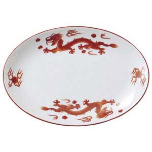 金正陶器 朱天竜8吋メタプラター 1個(ご注文単位1個)【直送品】