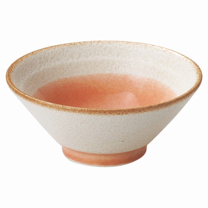 金正陶器 釉彩(若草・ピンク)ピンク5.0ライス丼 1個(ご注文単位1個)【直送品】
