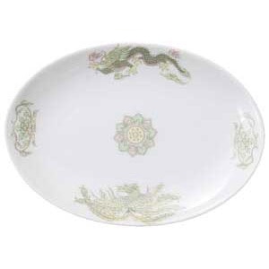 金正陶器 緑鳳竜8吋プラター 1個(ご注文単位1個)【直送品】