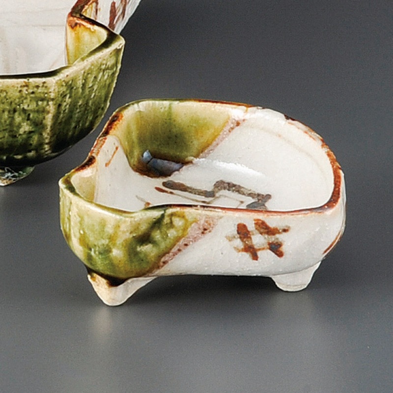 金正陶器 織部扇面千代口 1個（ご注文単位1個）【直送品】