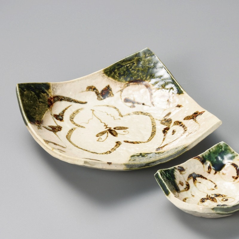 金正陶器 織部ペルシャ向付 1個(ご注文単位1個)【直送品】