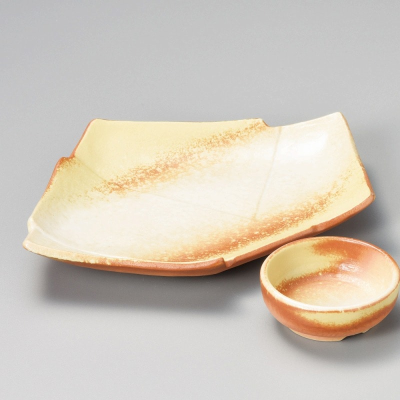 金正陶器 春結晶結び皿 1個(ご注文単位1個)【直送品】