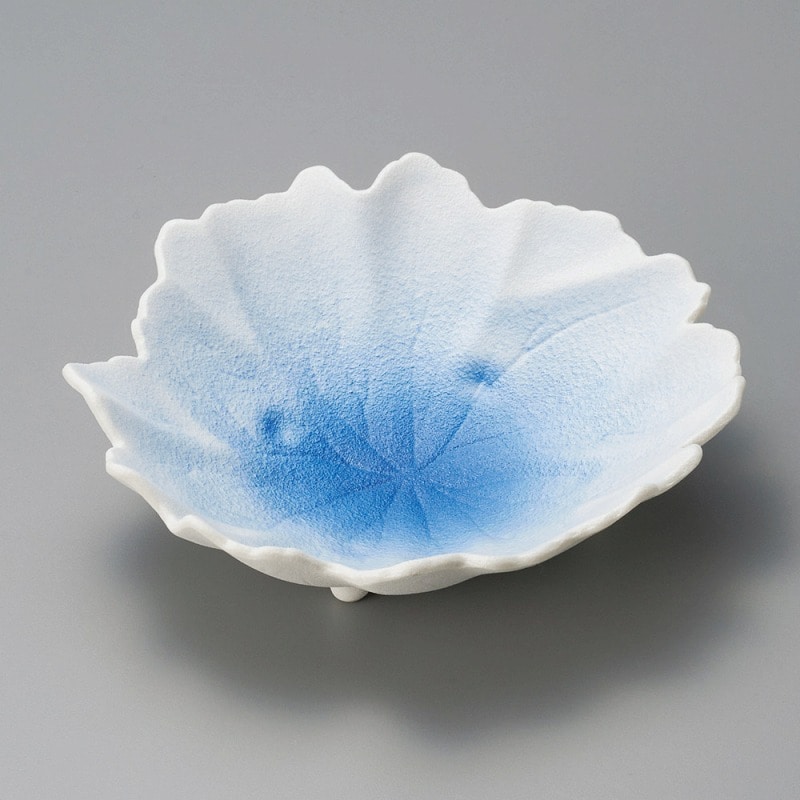 金正陶器 白藍吹木の葉向付 1個(ご注文単位1個)【直送品】