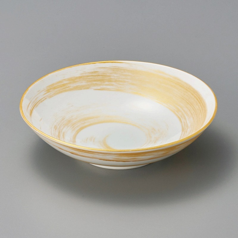金正陶器 金刷毛目丸刺身鉢 1個(ご注文単位1個)【直送品】
