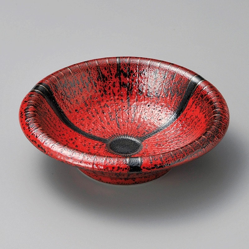 金正陶器 紅柚子天目十草彫5.5向付 1個(ご注文単位1個)【直送品】