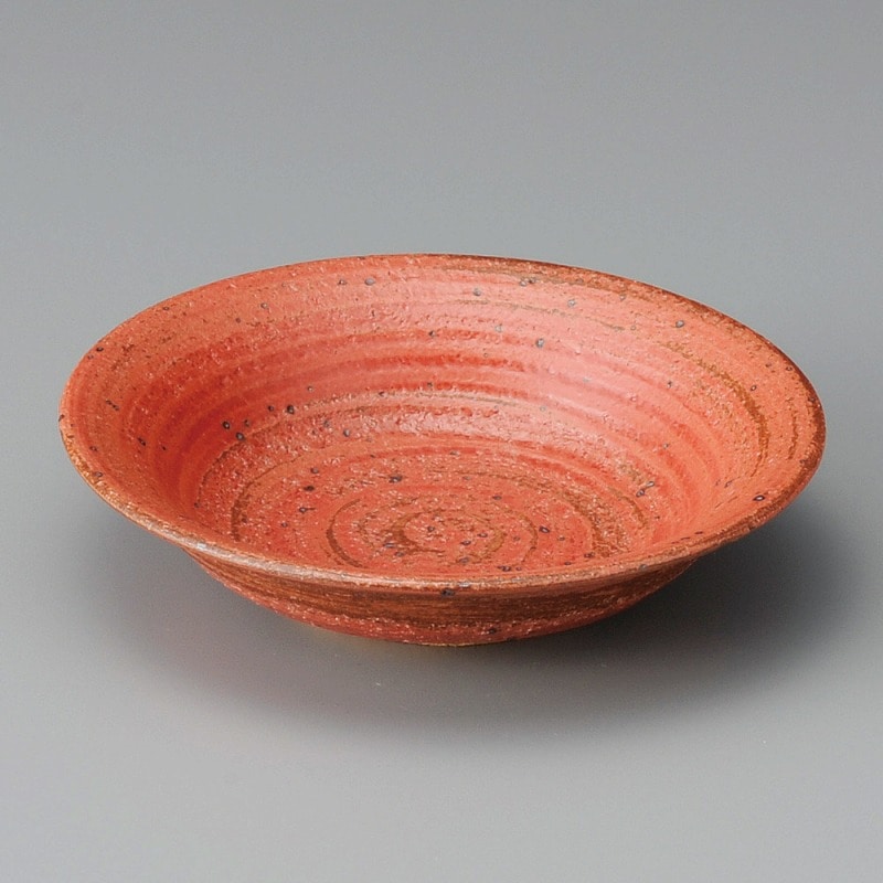 金正陶器 朱釉5.0平鉢 1個(ご注文単位1個)【直送品】