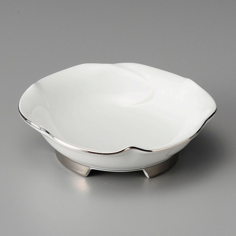金正陶器 プラチナ花形多菜鉢 1個(ご注文単位1個)【直送品】