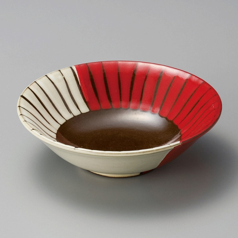金正陶器 紅白十草向付 1個(ご注文単位1個)【直送品】