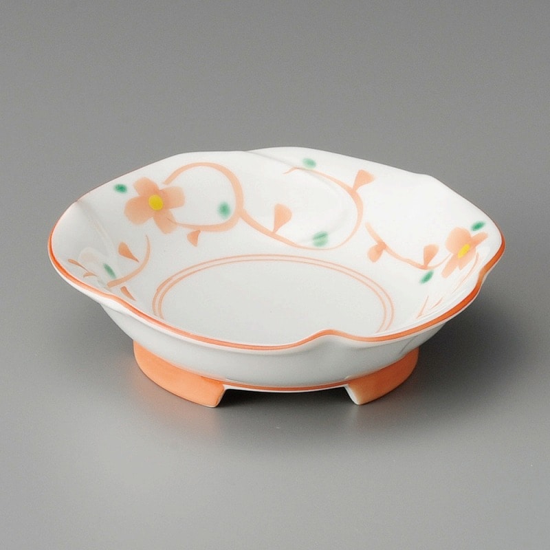 金正陶器 舞小花花形多菜鉢 1個(ご注文単位1個)【直送品】