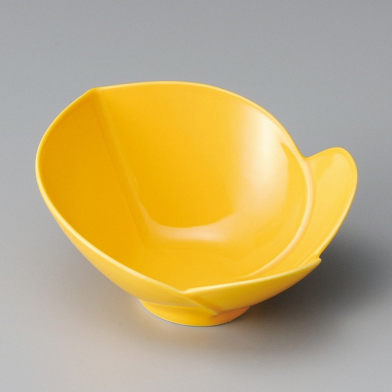 金正陶器 黄交趾かぶ型鉢 1個(ご注文単位1個)【直送品】
