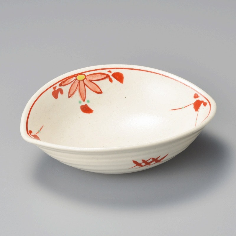 金正陶器 赤絵花つなぎすげ傘向付 1個(ご注文単位1個)【直送品】